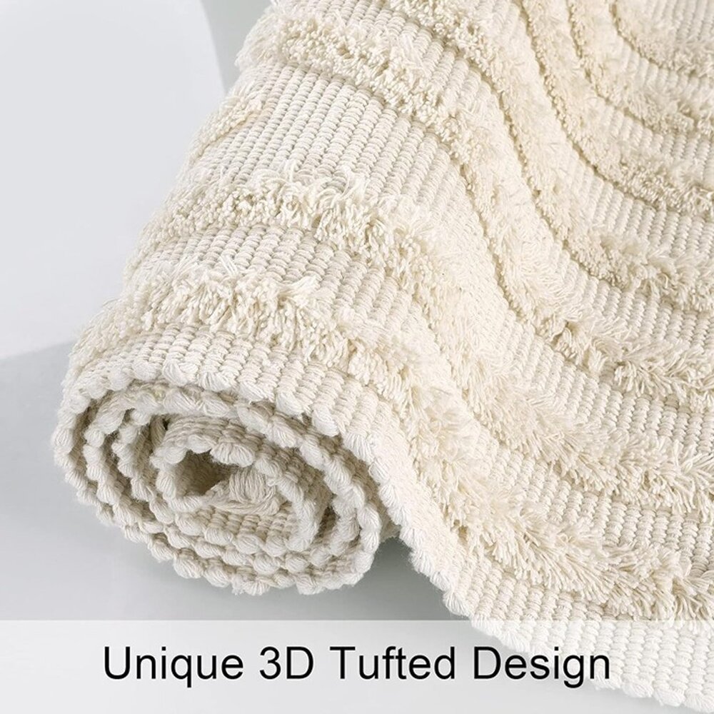 NEW Runner Rug 2x6, Beige Hallway Rug Runner Washable - Picture 3 of 7